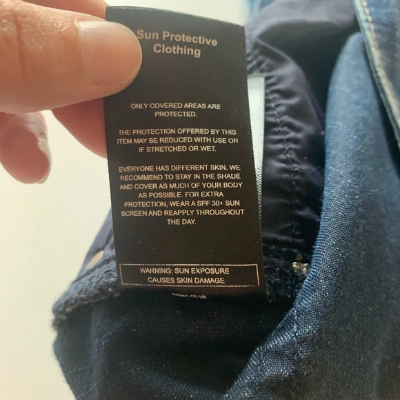 Rohan Women’s Straight Leg Blue Jeans Sun Protective Clothing UPF 40+ Size 16R - Picture 13 of 14